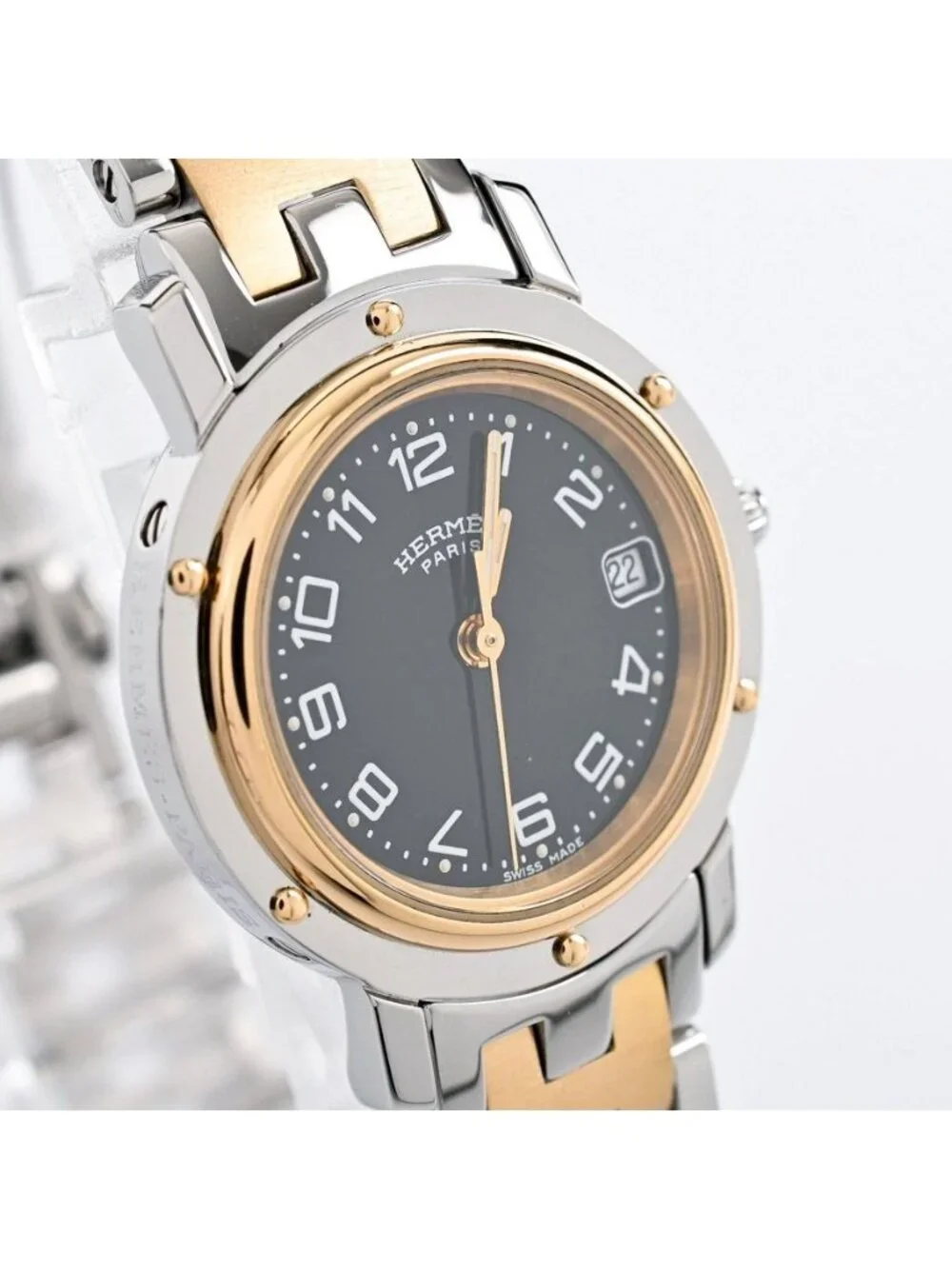 Hermes Watch Clipper Gold